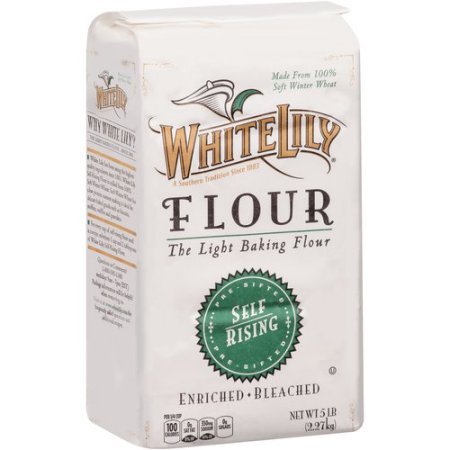 White Lily Self Rising Flour, Bleached, 5 lbs (2 Pack)