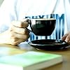 Yesland 2 Pack 8.5 oz Coffee Cup and Saucer, Ceramic Glossy Black Cappuccino Cups with Saucers for Coffee Shop and Barista, Perfect for Specialty Coffee Drinks, Latte, Cafe Mocha and Tea