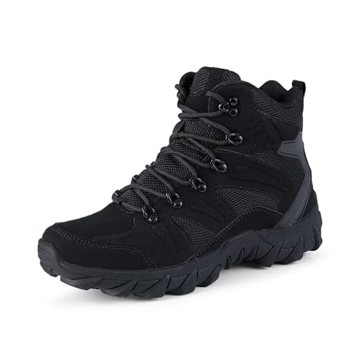 BLBK Botas de senderismo para hombre, botas de combate tácticas al aire libre, botas militares para hombre, botas de senderismo para trekking, caza, botas de trabajo, entrenamiento militar, combate