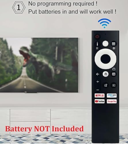 Image of BLACKSHEEP Compatible with Croma Google TV Remote Control Suitable for CREL032HGC331801 Smart LED HDR Television Non Voice Comment with Streaming Apps - Match Keys Exactly with Existing Remote Control