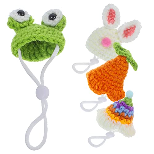 Beaupretty 20 Unidades Chapéu De Mini Animal De Estimação Chapéus Minúsculos Fornecimento De Animais