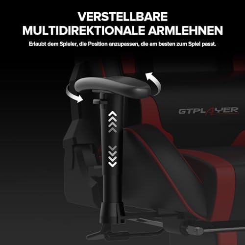 Image of GTPLAYER Hustle Premium Mesh Office Chair, Ergonomic Work from Home Chair, Auto-Adaptive Lumbar Support, Adjustable Headrest, 3 Year Warranty