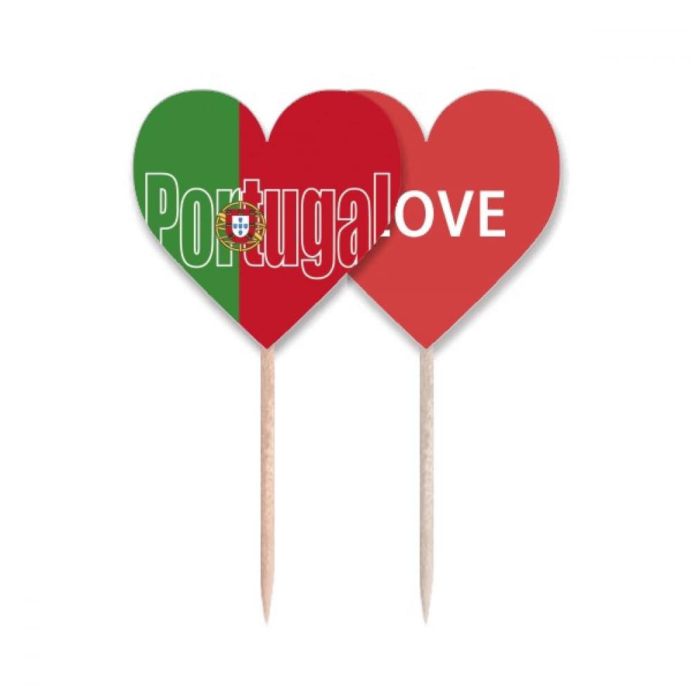 Palillo de dientes Portugal corazón para detalles de bodas y cenas de gala patrióticas