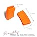 TECHEF - Silicone Pot Holders/Pinch Grips/Oven Mitts/ (Orange, Set of 2)/ Made in Korea