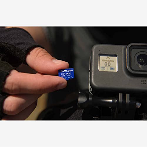 Samsung PRO Plus microSD Memory Card + Adapter, 256GB microSDXC, Up to 180 MB/s, Full HD & 4K UHD, UHS I, C10, U3, V30, A2, for Android Smartphones, Tablets, GoPRO, and DJI Drone (MB MD256SA/AM)