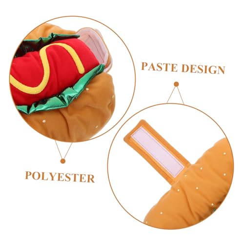 Disfraz para perro Hot Dog talla XS cómodo y elástico miniatura 3