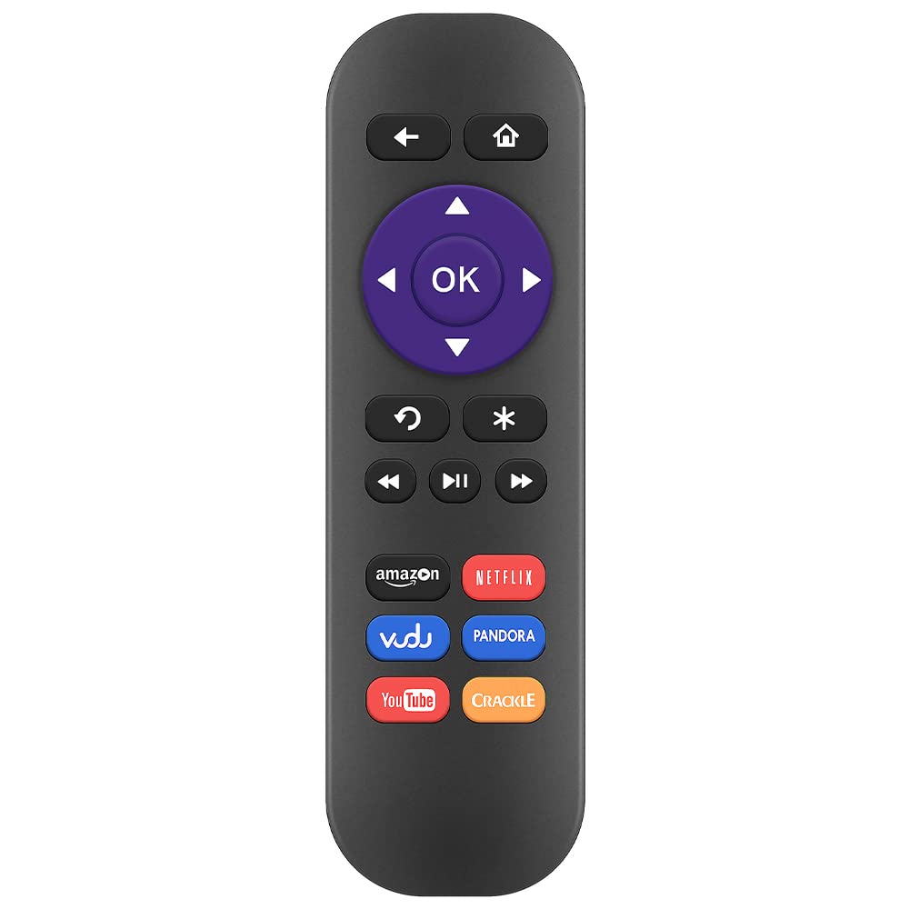 Gvirtue Replacement Remote Control for Roku 1, Roku 2(HD, XD, XS), Roku 3, Roku LT, HD, XD, XDS, Roku N1, Roku Express, Roku Express+