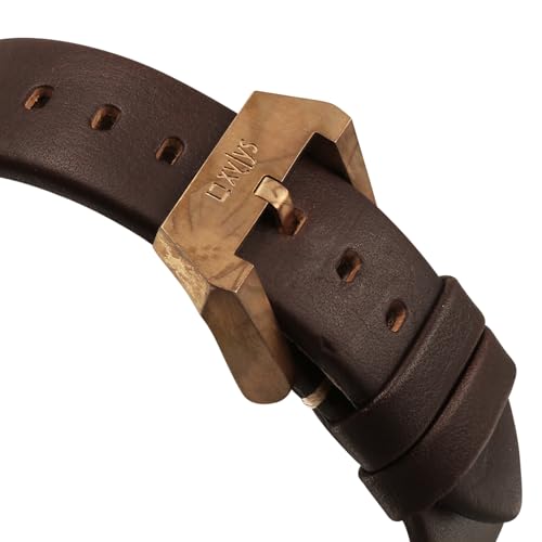Image of Xylys Mariana with Analog Automatic Brown Dial Brown Leather Strap Watch for Men - 40064KL03E