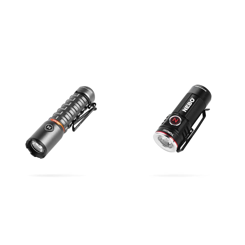NEBO Redline Torchy 2K 2000 Lumen Torchy 1,000Lumen Pocket Flashlights