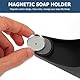 LQI Seifenschalen-Ersatzplatten, 6er-Pack mit Magnet, magnetische Seifenschale lässt sich bequem in alle Seifen drücken, geeignet für Seifenschale, Dusche und Badezimmer