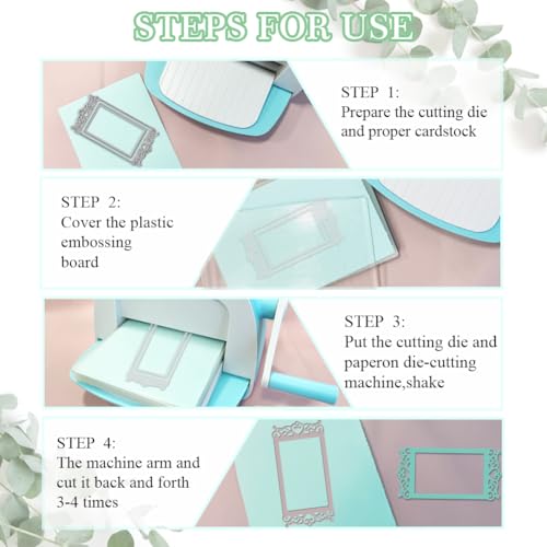 MAYJOYDIY Picture Frames Metal Die Cuts Vintage Label Border Cutting Dies Stencil Backgrounds Frame Embossing Scrapbooking Cuts Template for DIY Scrapbooking Craft Card Making Album Gift Decor