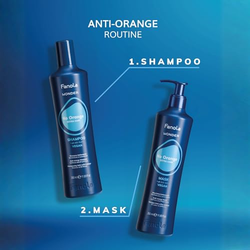 Fanola Wonder Mask No Orange, Mascarilla Anti-Anaranjado, 350 ml