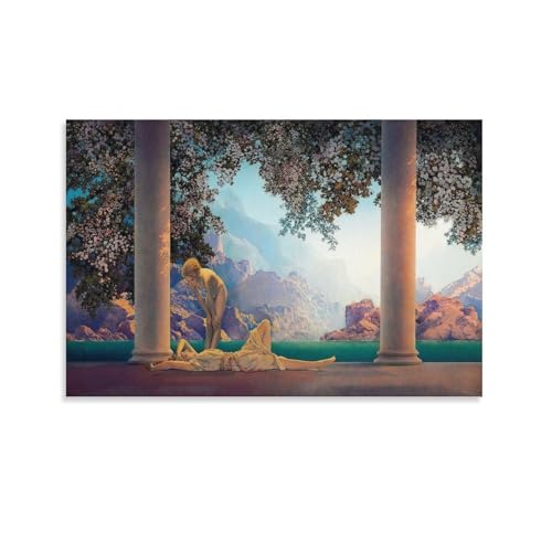 Poster Maxfield Parrish aube d&eacute;coration murale chambre 60x90