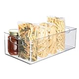 InterDesign iDesign Recycled Plastic Stackable Storage Bin for - Linus Collection - Clear