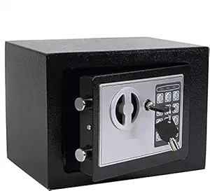 Cubic Feet Electronic Security Safe Box Digital Deposit Box for Home Office Hotel Business Lock Box for Cash Jewelry Storage (Black)