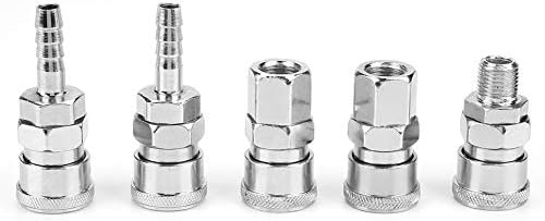 Miniatura 7 de Acoplamiento de aire industrial de 1/4 de pulgada 18 uds. Acoplador rápido hembra macho rosca japonesa de aire para sistemas y equipos de compresor