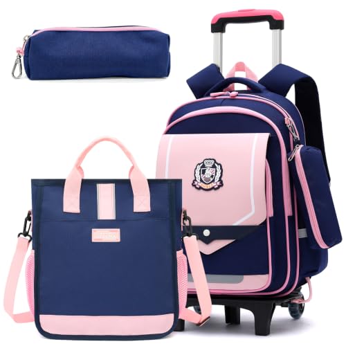 Mochila Infantil com Rodinhas 3 em 1 com Lancheira e Estojo