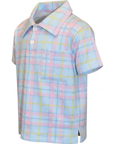 Image of Unique Baby Moisture Wicking Kids Polo Shirts for Toddler Boys Polo Shirt