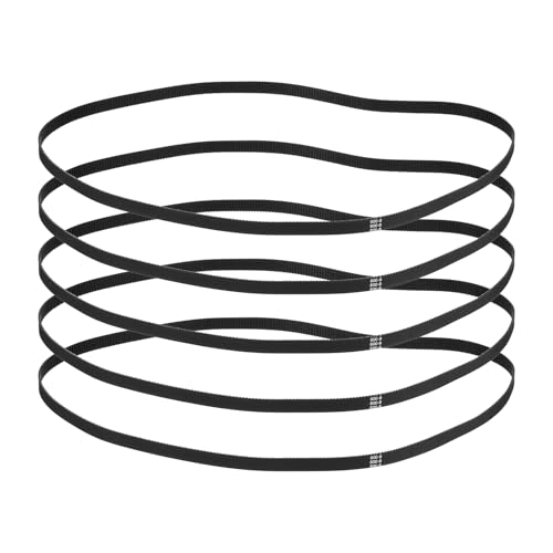 sourcing map 800mm GT-2 Timing Belt 9mm Width 2mm Pitch Black 5pcs