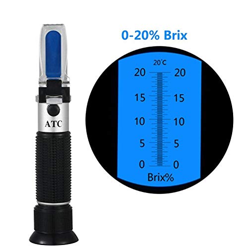 lifebea Gaswarngerät Propan Hand 0-20% Honig Wasser Fruchtzuckerlösung Brix Refraktometer Saft Süße Saccharimeter… – Bild 3