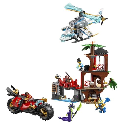 Image of LEGO NINJAGO Ninja Vehicle Tree House Battle - Fighting Toys - Playset with 6 Minifigures - 71857
