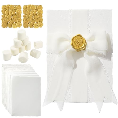 Deckled Edge Paper 5 x 7 inch Watercolor Paper Wedding Invitation Kit