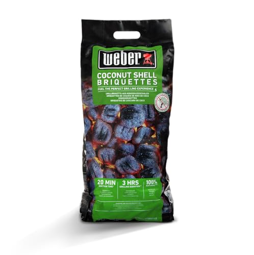 Weber Briquettes De Noix De Coco 4kg Noir