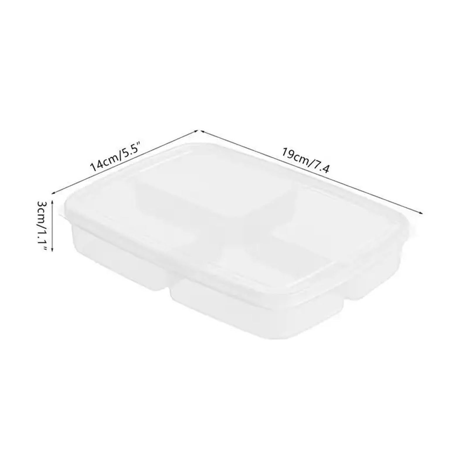 Generico Contenitore for la conservazione della carne nel frigorifero | Disponibili in set da 2 o 4 pezzi for pasti refrigerati e conservazione della carne(4pcs)