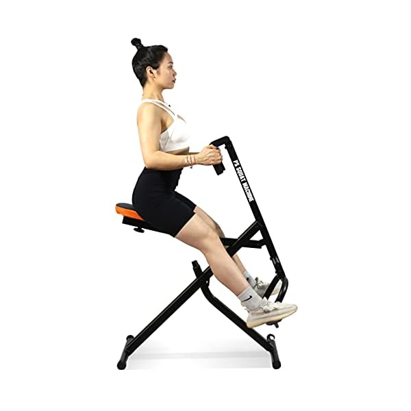 Ps Squat Exercise Rowing Machine, Row n Ride core Cardio Training Equipment glute Workout Home & ab Squat Assist Gym