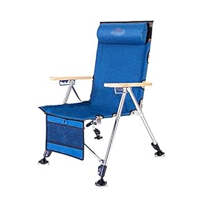 Portable Beach Chair Vissen Stoel Outdoor Camping Apparatuur Draagbare Opvouwbare Leunen Multifunctionele Picknick Wandelen Strand Stool Capaciteit 550 LBS Folding Chairs (Color : Blue)