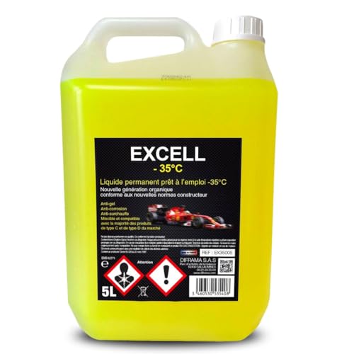 DIFRAMA LIQUIDE DE REFROIDISSEMENT -35°C JAUNE (5L)