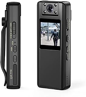 BOBLOV A22 64GB Body Camera, 1080P HD BodyCam with OLED Screen to Playback, 180° Rotatable Lens, Portable Body Camera with Audio, Support 4 Hours Recording for Office Meeting/Travel/Walking Pets