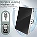 Card Show Display Case Large Aluminum, Trading Card Display Case Suitable for Sports Card/TCG/Jewelry Collection, Silver 34 in X 22 in, 1-Year Coverage