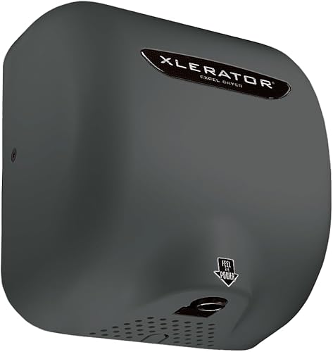 Vista 4 de XLERATOR XL-SP Secador de manos automático de alta velocidad con cubierta gris y boquilla de reducción de ruido 1.1, 12.5 A, 110/120 V (Gris)