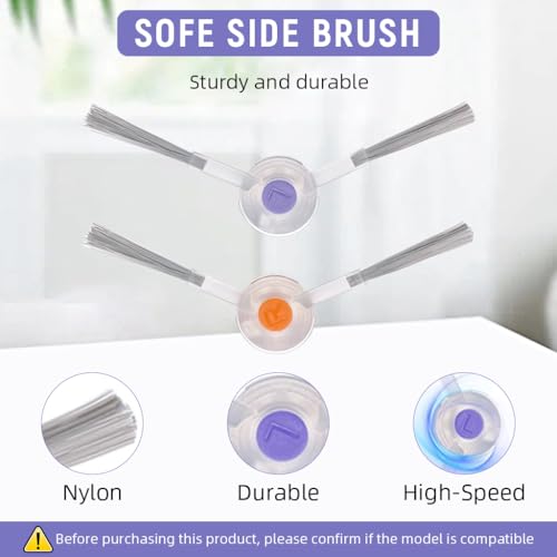 Image of HASTHIP 4Pcs Side Brushes for Narwal Freo X Ultra /Freo X Plus, Replenishment Kit, Replacement Parts Replacement Side Brushes Universal Spare Side Brushes Replacement Accessories