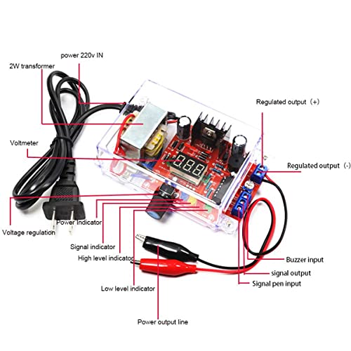 Image of 110V LM317 Adjustable Voltage Stabilizing Kit Electronic DIY DC Power Supply Manufacturing Parts Multi Functional Welding Training