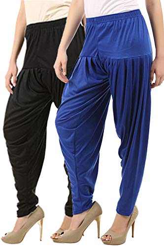 Image of Buy That Trendz Patiala Salwar for Women Relaxed Fit Viscose Patiyala Salwar Harem Bottom Pants