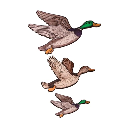 Amosfun 3pièces Duck Wall Decor Bois Rustique Sculptures Canard Colvert Vintage Pour Mur De Ferme Salon Bureau Et Chambre
