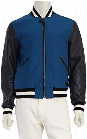 coach leather baseball jacket