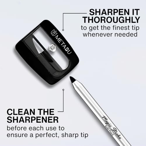 Image of Magic Stroke Kohl Kajal - Jet Black, Waterproof, With Sharpener, Smudge Proof, Long Lasting Eye Kajal, One Swipe Application, Enriched with Shea Butter & Vitamin E, Vegan | 1.5g