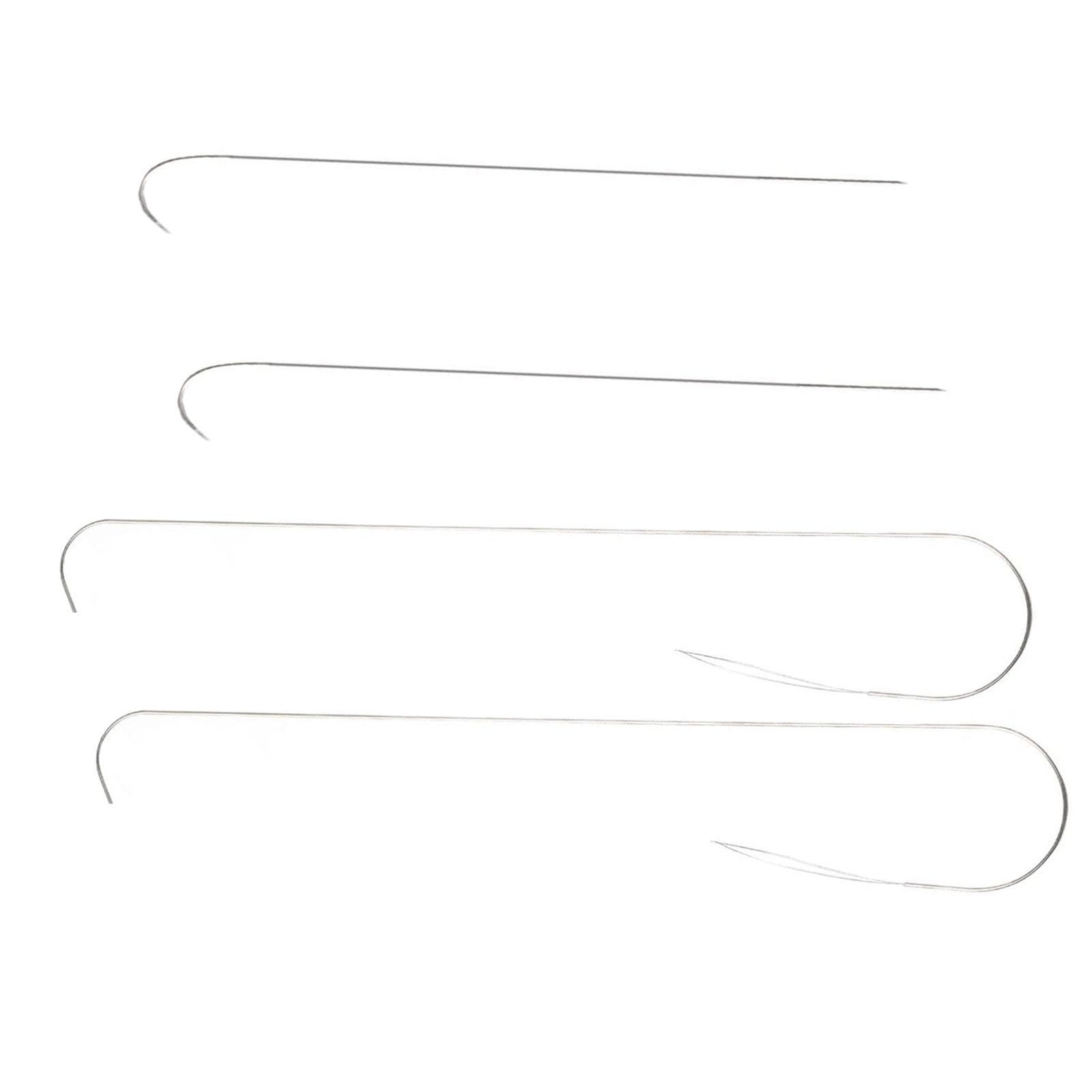 Curved Large Eye Jewelry Making Needle Handcrafting Beading Set Flexible Stainless Steel with Threader Jewelry Making Tools