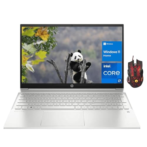 HP Pavilion Laptop 15.6" for Business - FHD Display, Intel Core i7-1355U(10-core, Beats i9-1270P), 16GB RAM, 512GB SSD, 10H Long Battery Life, WiFi 6, Windows 11 Home, with Mouse