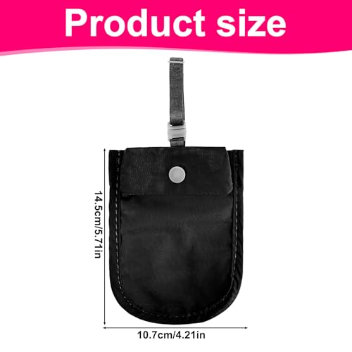 Image of Undercover Bra Wallet Hidden Undercover Travel Bra Pouch for Women Undergarment Neck Pouch with Adjustable Elastic Strap Ideal Secret Pocket Carry Accessory for Women Protect Valuables (Black)