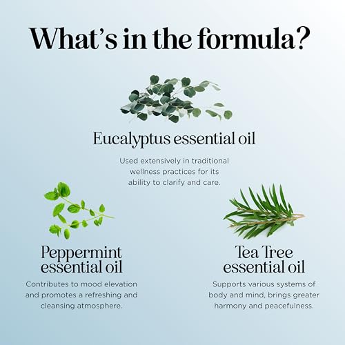 Image of Breathe Essential Oil for Diffuser - Invigorating and Refreshing Breathe Essential Oil Blend with Eucalyptus Peppermint Tea Tree and Mint for Diffusers for Home and Shower Aromatherapy (4 Fl Oz)