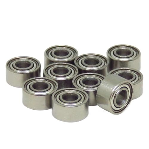 Deep Groove Double Rubber Seal Bearings 10pcs 3x6x2.5 Mm SMR63ZZ Bearing ABEC-7 Stiainless Steel Bearings 3 * 6 * 2.5 Mm MR63 SMR63 Z ZZ L630ZZ Line Cup Bearing(SMR84Z 4x8x3mm)