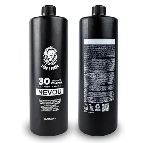 Água Oxigenada 30 Volumes 900ml Nevou Leon Barber Barbearia