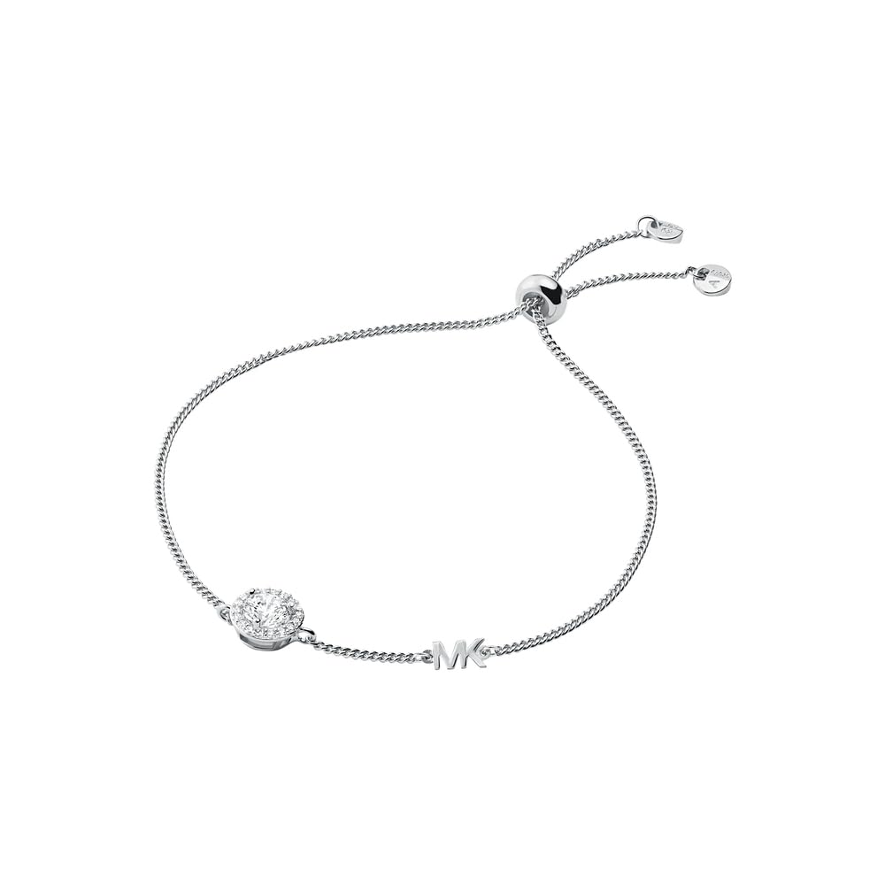 Women's Michael Kors Sterling Silver 7" Halo Slider Bracelet