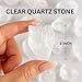 Large 1.25-2.0” Natural Crystal Quartz Healing Stones – Raw Gemstone for Love, Meditation, Chakra Balancing, Reiki, Crystal Grid, Energy Work, Tumbling, Wire Wrapping & Spiritual Home Décor