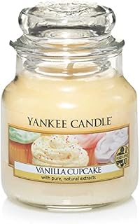 Yankee Candle Scented Candle | Vanilla Cupcake Small Jar Candle | Burn Time: Up to 30 Hours