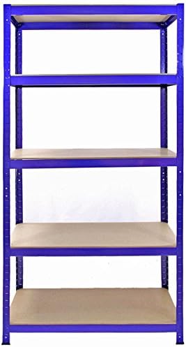 Panana Warehouse 5 Tier Racking Shelf Heavy Duty Steel Garage Shelving ...